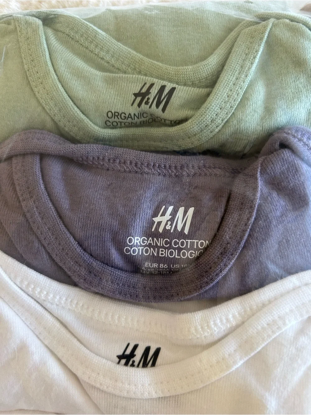 H&M Organic Cotton Baby Onesie Set